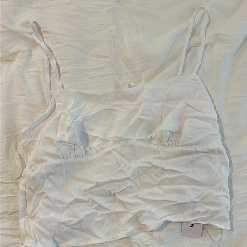 PacSun Cream Sleeveless Crop Camisole